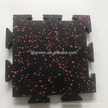 Interlocking anti UV epdm outdoor rubber tiles